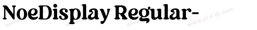 NoeDisplay Regular字体转换